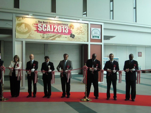 CIMG0128 Second from the right, H.E. Jorge Kosmas Sifaki, Ambassador of Panama to Japan, at the Opening Ceremony of SCAJ 2013